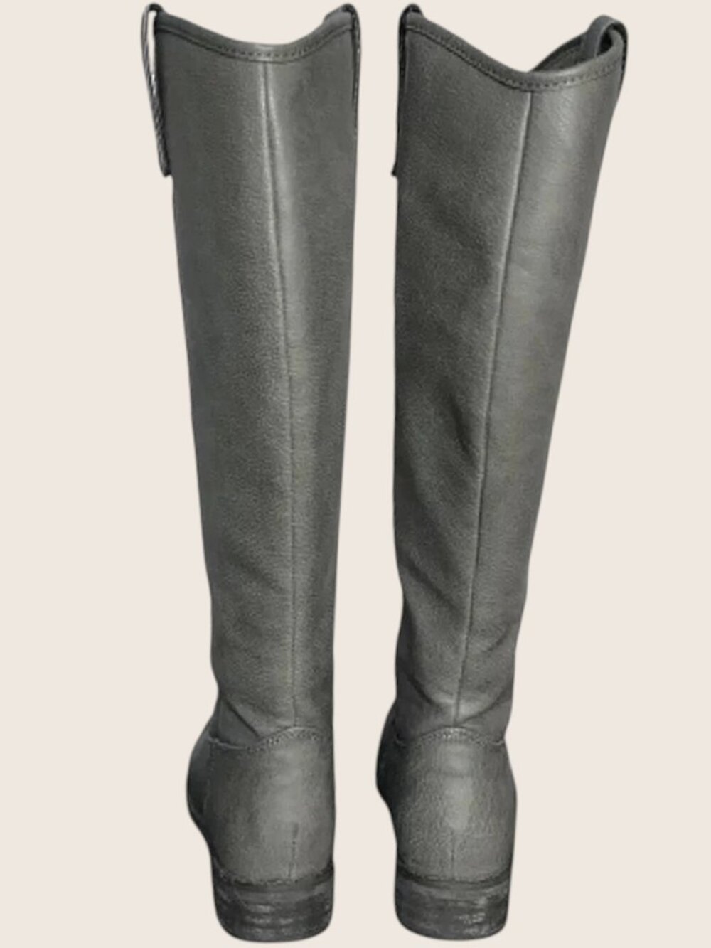 NATURE BREEZE Gray Knee High Boots Button Down Shaft Riding Boots Size 8.5 - Picture 6 of 8